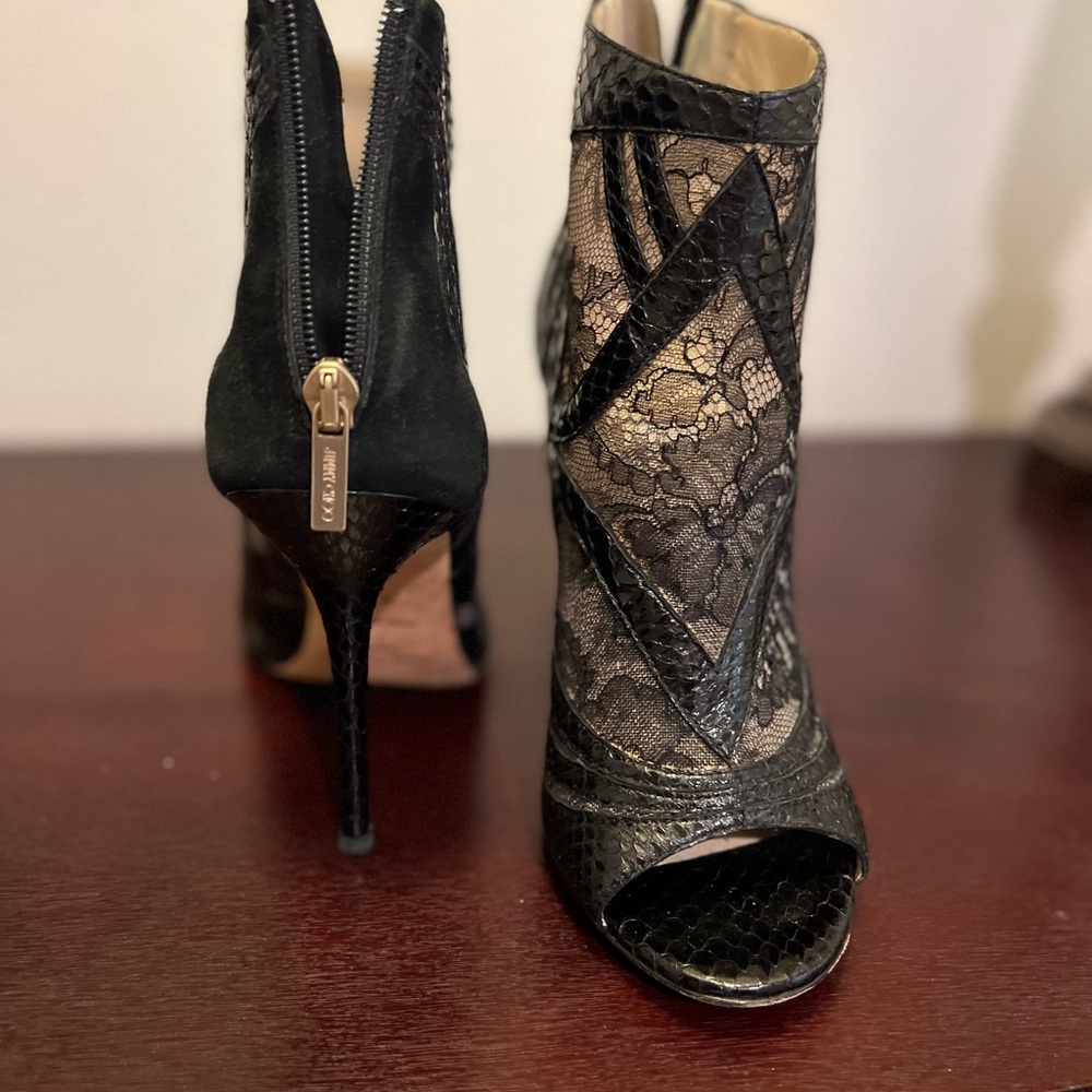 Jimmy Choo lace booties